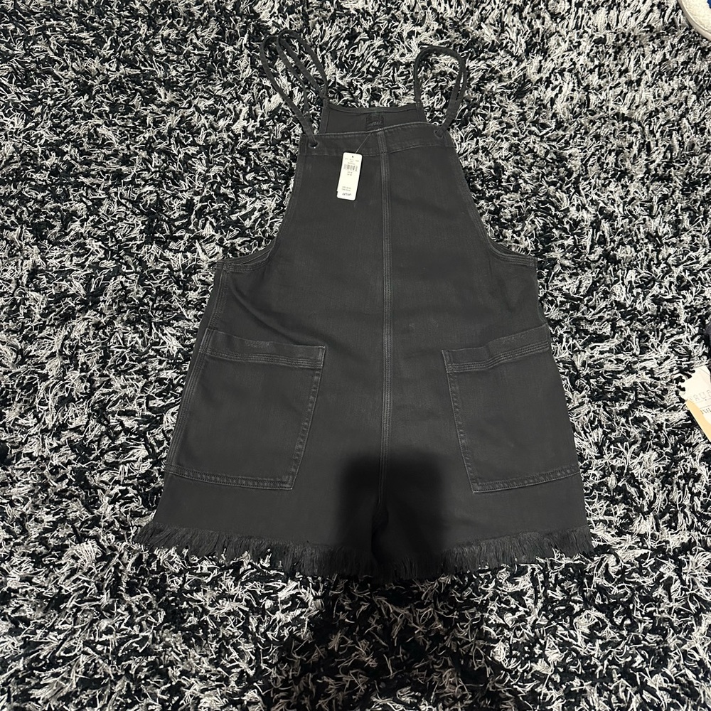 Aerie medium black shorts overalls/romper NWT